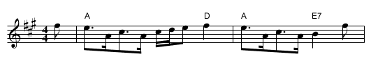Lady Madeline Sinclair - staff notation