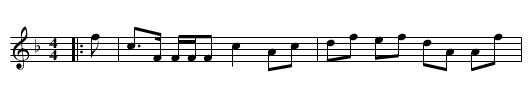 Lady Maria Dundas - staff notation
