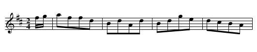 Lady Mark Kerr's Reel - staff notation
