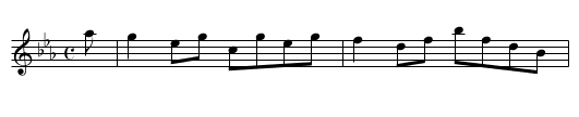 Lady Mary Hay - staff notation