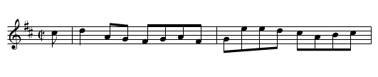 Lady Mary Hope Vere - staff notation