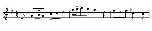 Lady Mary Lindsay’s Jig - staff notation