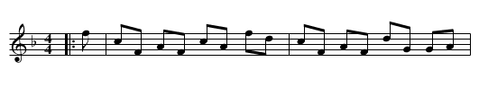 Lady Mary Menzies' Reel - staff notation
