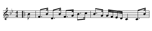 Lady Mary Primrose's Favourite - staff notation