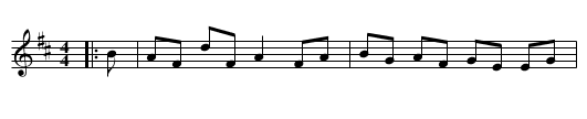 Lady Mary Stopford - staff notation