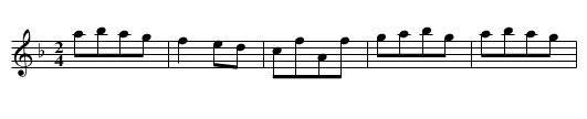 Lady Matilda Bruce - staff notation