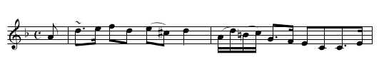 Lady Melville’s Strathspy - staff notation