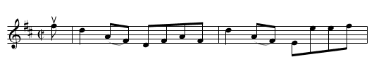 LADY M'KENZIE OF COUL'S REEL - staff notation