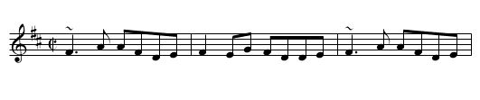 Lady Montgomery - staff notation