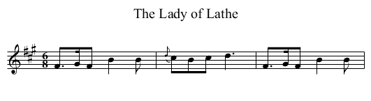 Lady of Lathe, The - staff notation