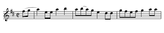 Lady of the Lake [6] - staff notation