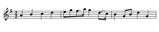 Lady of the Lake [7] - staff notation