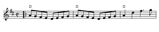 Lady of the Lake - staff notation