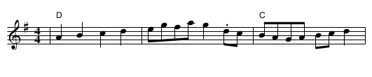 Lady of the Lake - staff notation