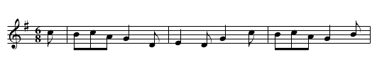 Lady of the Lake - staff notation