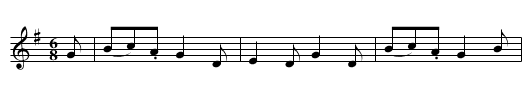LADY OF THE LAKE - staff notation