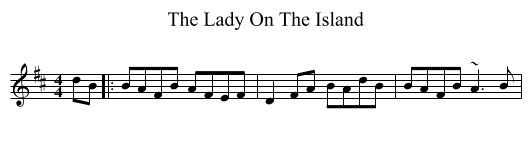 Lady On The Island, The  - staff notation