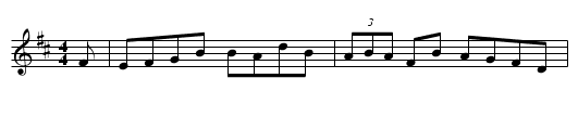 Lady on the Lake - staff notation