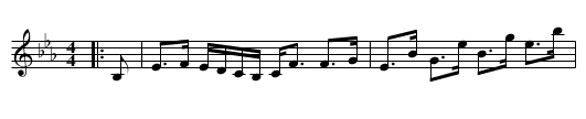 Lady Peel - staff notation