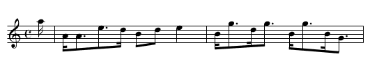 Lady Perth's Strathspey - staff notation