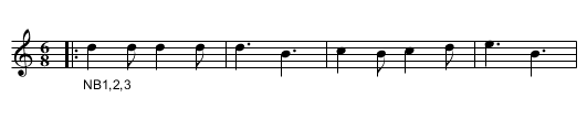 Lady Spellor - staff notation