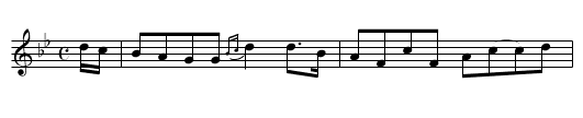 Lady Stormont's Strathspey [1] - staff notation