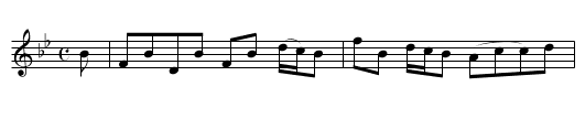 Lady Susan Hamilton - staff notation
