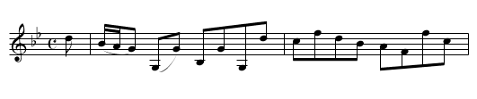 Lady Wallace [1] - staff notation