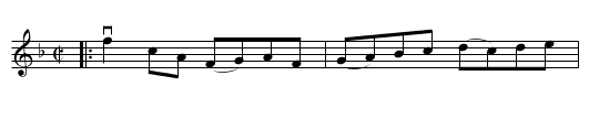 LADY WALLACE -- Reel - staff notation
