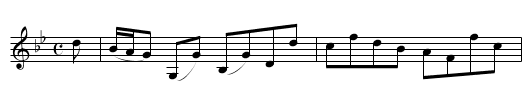 Lady Wallace’s Reel [1] - staff notation
