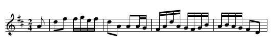 Lady Walpole - staff notation