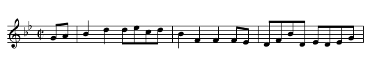 Lady Wampole's - staff notation