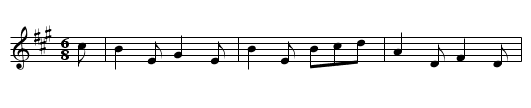 Lady Wrixon - staff notation