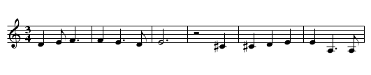 Ladybird - staff notation