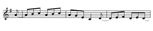 Lady's Disappointment, The - staff notation