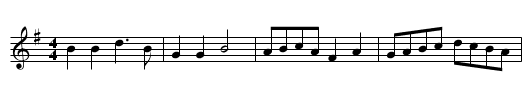 L&aelig;g di Maw (Blacksmith's Polka) - staff notation