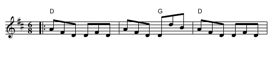Lafayette  [D] - staff notation