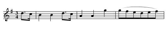 LAFAYETTE'S WALTZ - staff notation
