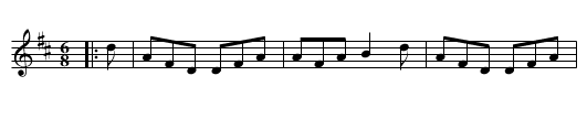Lafrican's Jig - staff notation