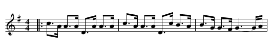 Lahard Chase - staff notation