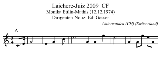 Laichere-Juiz 2009  CF - staff notation