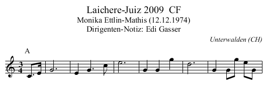 Laichere-Juiz 2009  CF - staff notation