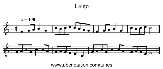 Laigo - staff notation