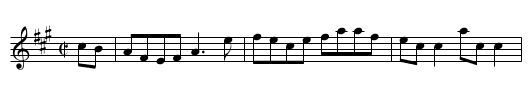 Laington's Reel - staff notation