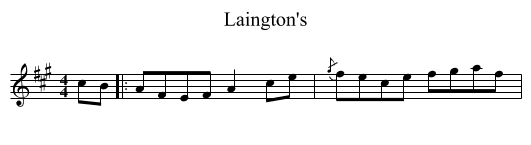 Laington's - staff notation