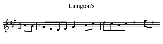 Laington's - staff notation