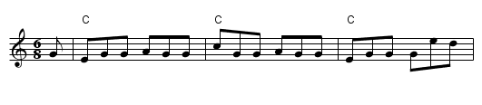 Laird O' Cockpen - staff notation