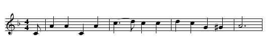 Lake of Ponchartrain - staff notation