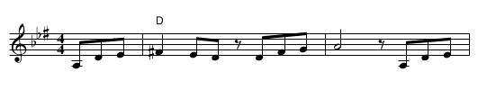 Lakelekh - staff notation