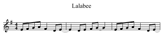 Lalabee - staff notation